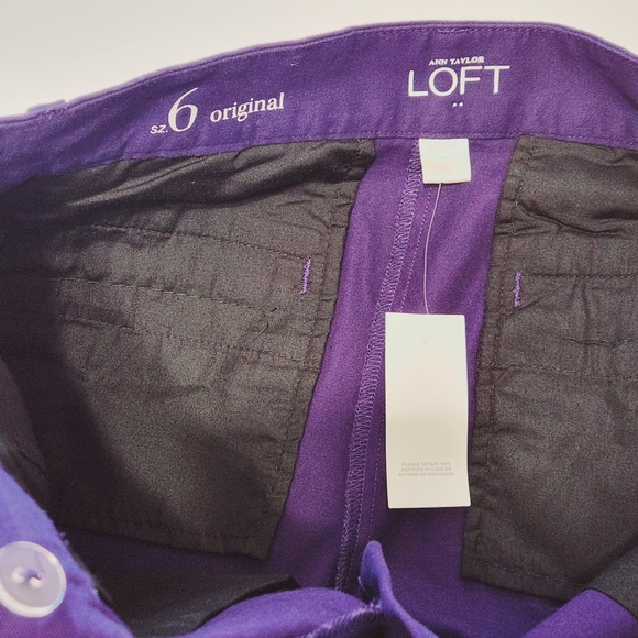 NWT LOFT Purple Shorts - Picture 5 of 11